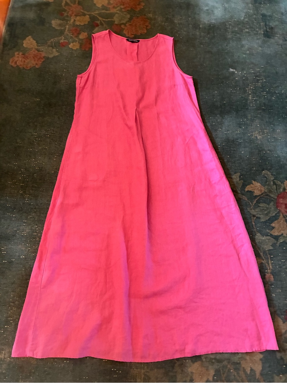 TravelSmith Fuschia Linen A-line Dress